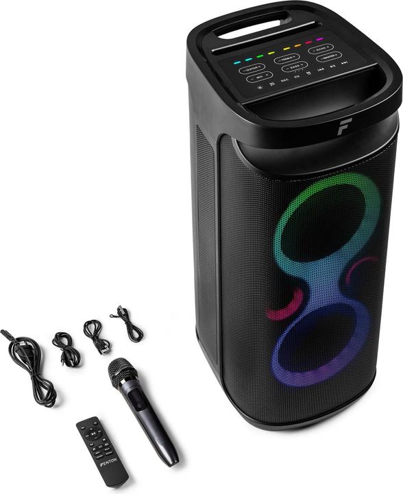Actual product image Fenton Bluetooth Speaker Pulse130 Schwarz (12 h, Rechargeable battery operated, Electrical connection)
