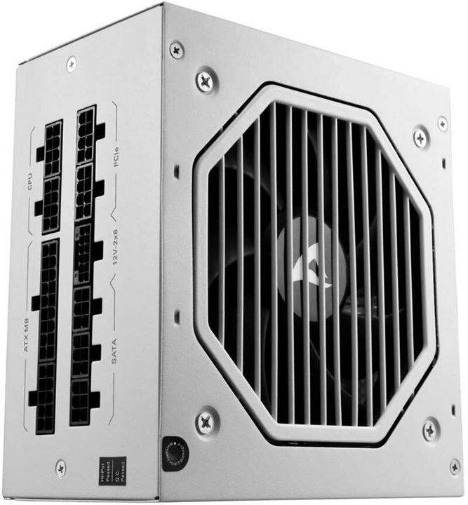Sharkoon Rebel P20 850 White (white, 1x 12 pin high power connector, 4x PCIe, cable management, 850 watts) (850 W)