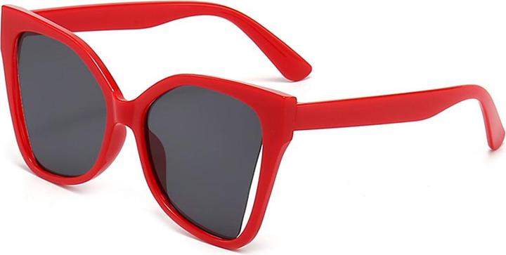 Produktbild Techsuit - Sunglasses (5335) - for Women with PC Frame and Lens, Butterfly Shape - Red / Gray