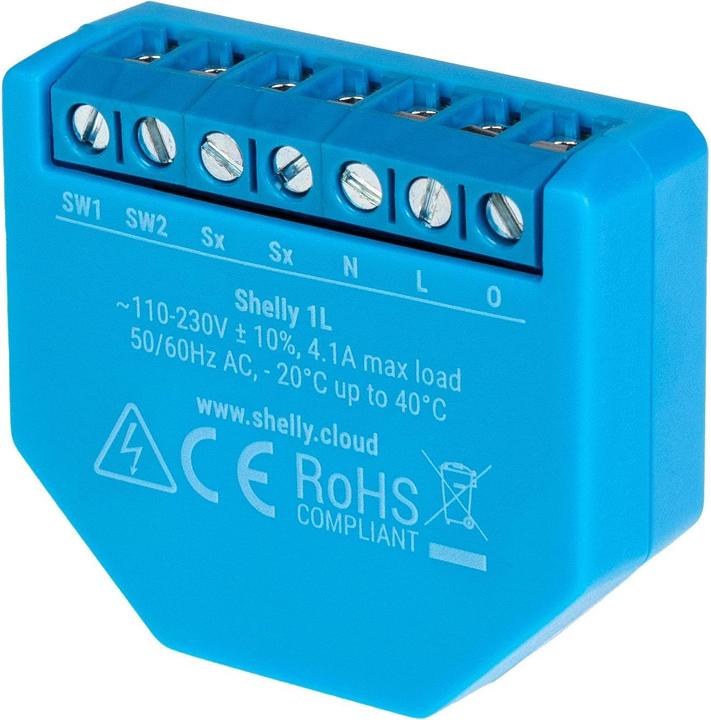Actual product image Shelly WLAN switch actuator 1L WiFi relay