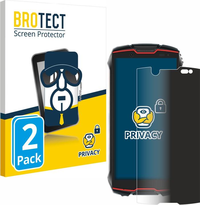 Immagine prodotto BROTECT Pellicola privacy antispia Pellicola di protezione dalla luce blu (2 Pezzo/i, Cubot King Kong Mini 2 Pro)