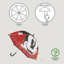Image du produit Mickey parapluie manuel eva, 45 cm, rouge