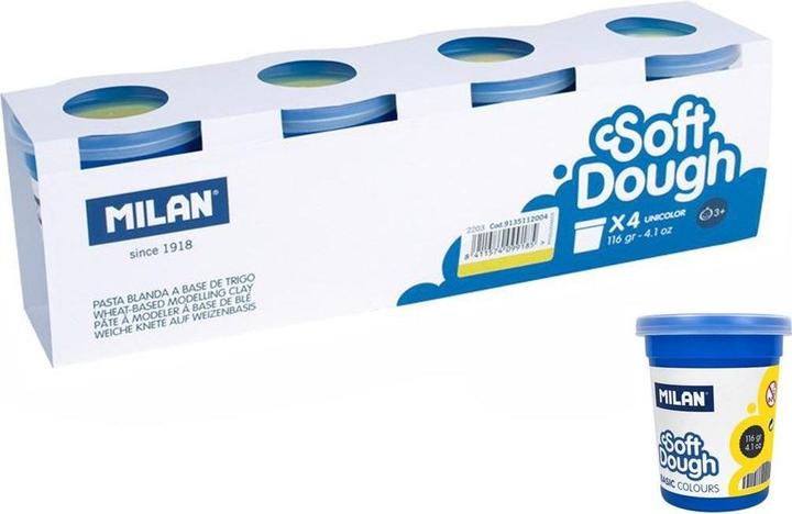 Teka Scatola di 4 barattoli di pasta morbida 116g giallo