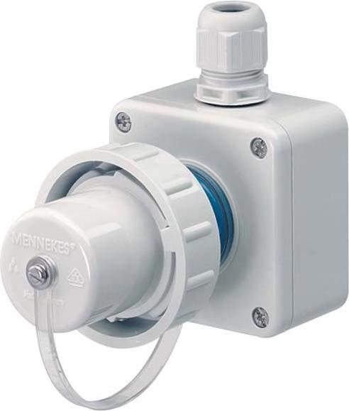 Produktbild Mennekes Geräte-St. SCHUKO,16A2p+E, 230V IP68,BL AM10864 (CEE 7/4)