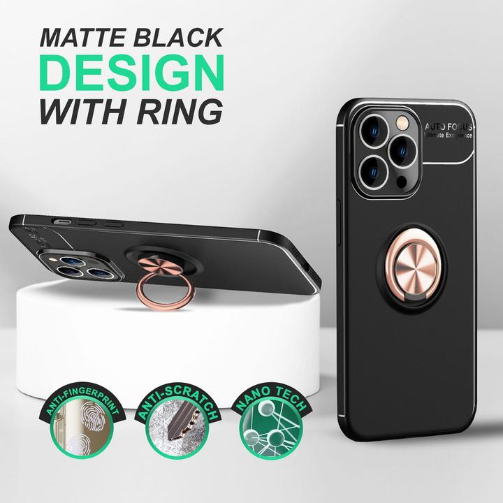 Produktbild Nalia Matte Ring Silikon Hülle (Apple iPhone 14 Pro)