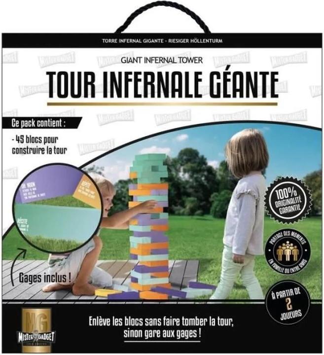 Image du produit Mister Gadget Grand jeu de Jenga - blocs souples - multicolore