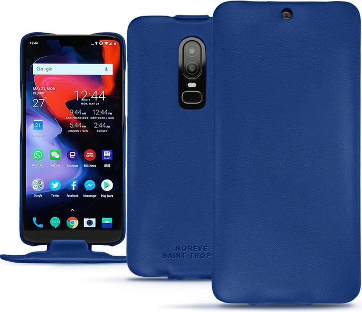 Actual product image Noreve Leather cover vertical (OnePlus 6)