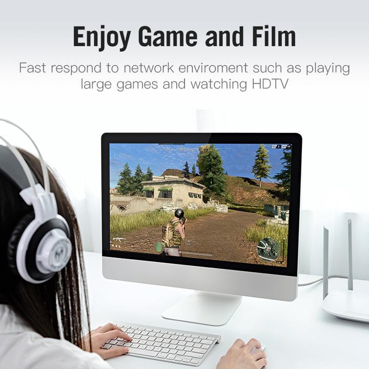 Actual product image Vention Category 7 SFTP Network Cable ICDHD 0.5m Grey (CAT7, 0.50 m)