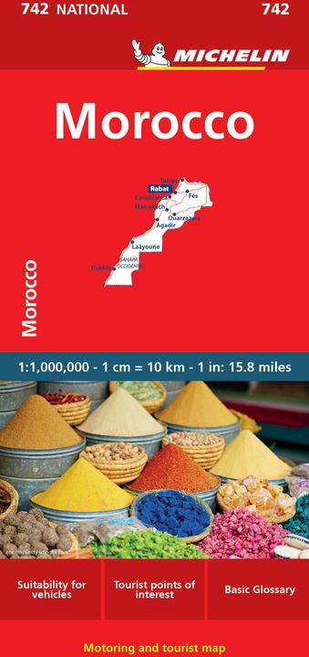 Actual product image Michelin Morocco - National Map 742
