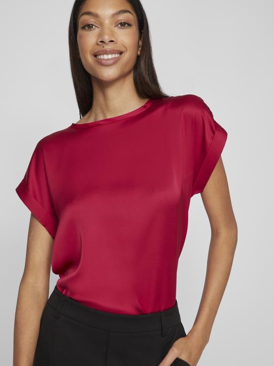 Actual product image Vila Round neckline top with short sleeves (38)