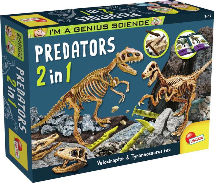 Actual product image Lisciani 95421 - LISCIANI- I'M A GENIUS PREDATORS 2 IN 1