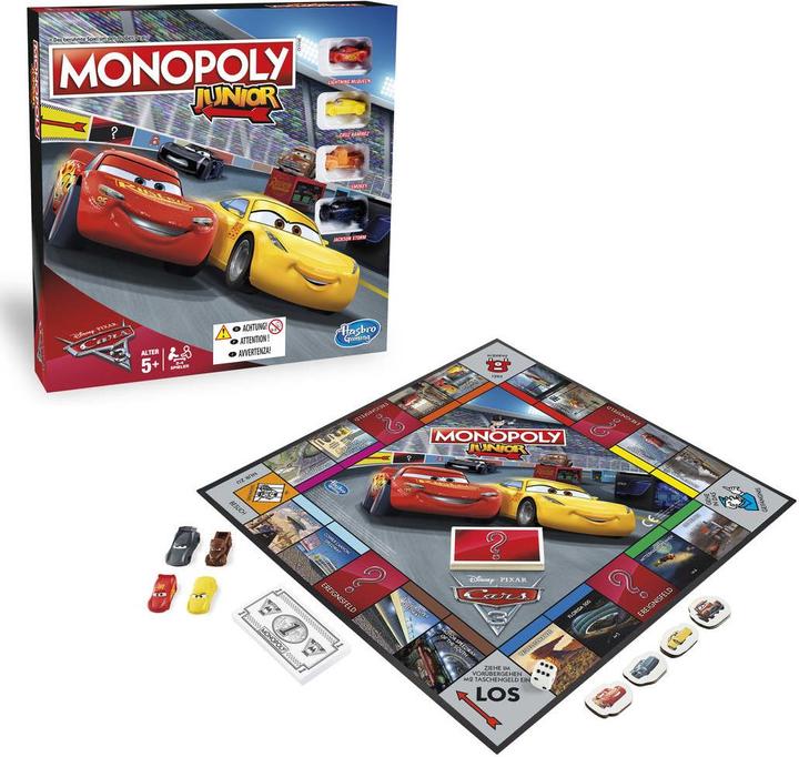 Produktbild Hasbro Monopoly Junior Cars 3 (Deutsch)