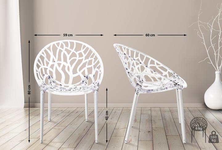 Produktbild CLP Stapelstuhl CRYSTAL, transparent