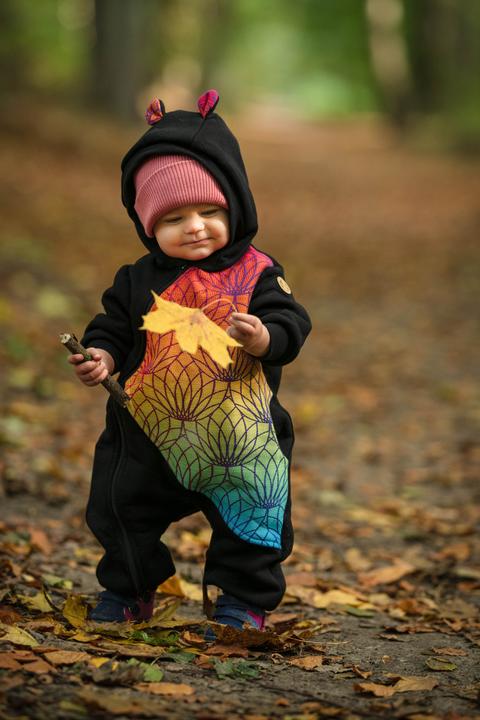 Produktbild Lennylamb Bear Romper - Rainbow Lotus (80)