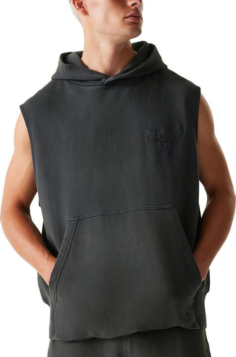 New Era Sleeveless Hoody WASHED Chicago Bulls charcoal - XXL (XXL)