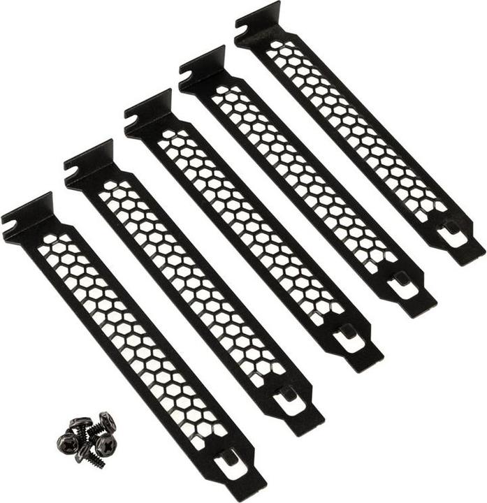 Actual product image Kolink PCI slot covers - 5 pieces, black