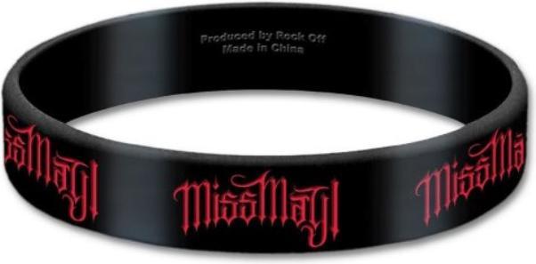 Miss May I Silikonarmband Logo (1 cm, 100% synthetisches Material)