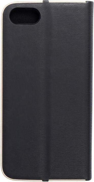 Produktbild Forcell Book case OEM LUNA Book Gold for APPLE IPHONE 7 / 8 / SE 2020 / SE 2022 black (Apple iPhone SE (3rd Gen), Apple iPhone SE (2nd Gen), Apple iPhone 7)