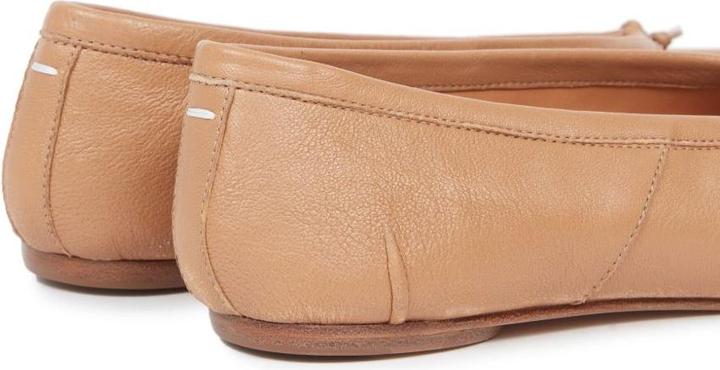 Actual product image Maison Martin Margiela Maison margiela tabi ballerina in camel color leather (36)