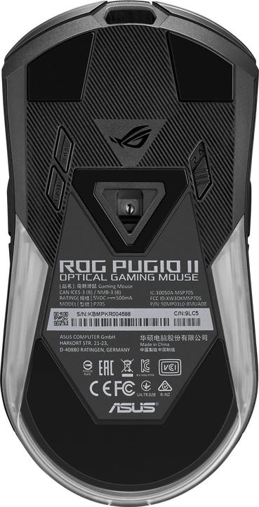 Actual product image ASUS ROG Pugio II (Cable, Wireless)