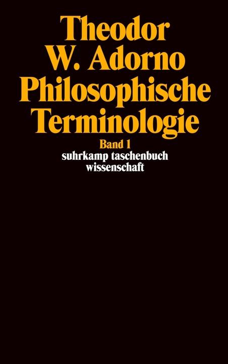 Actual product image Philosophische Terminologie (German, Theodor W. Adorno, 1973)