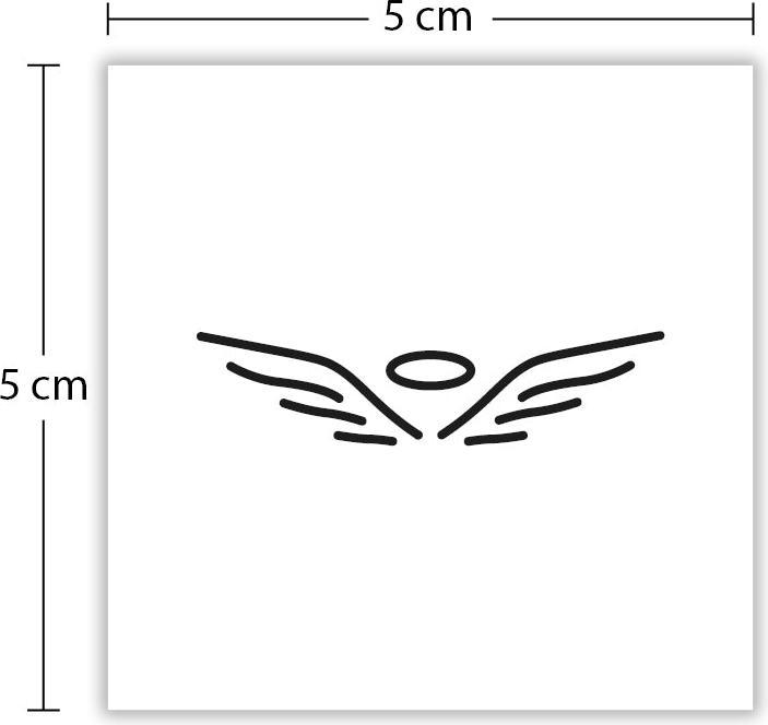 Produktbild minink Temporäres Tattoo: Engel mit Heiligenschein