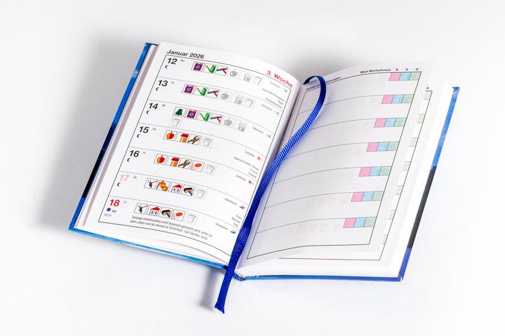 Produktbild Das Mondjahr 2026 - Der farbige Taschenkalender (10 x 14 cm, Harter Einband, Deutsch)