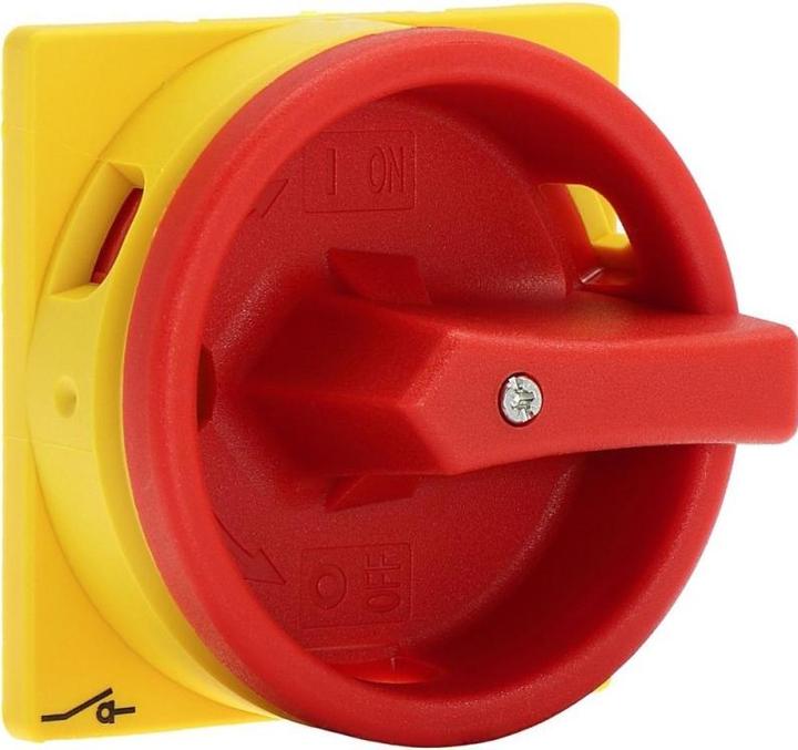 Produktbild Eaton Handle, red / yellow, lockable, for padl