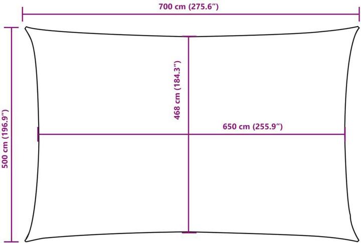 Immagine prodotto VidaXL Tenda da sole (500 x 700 cm)