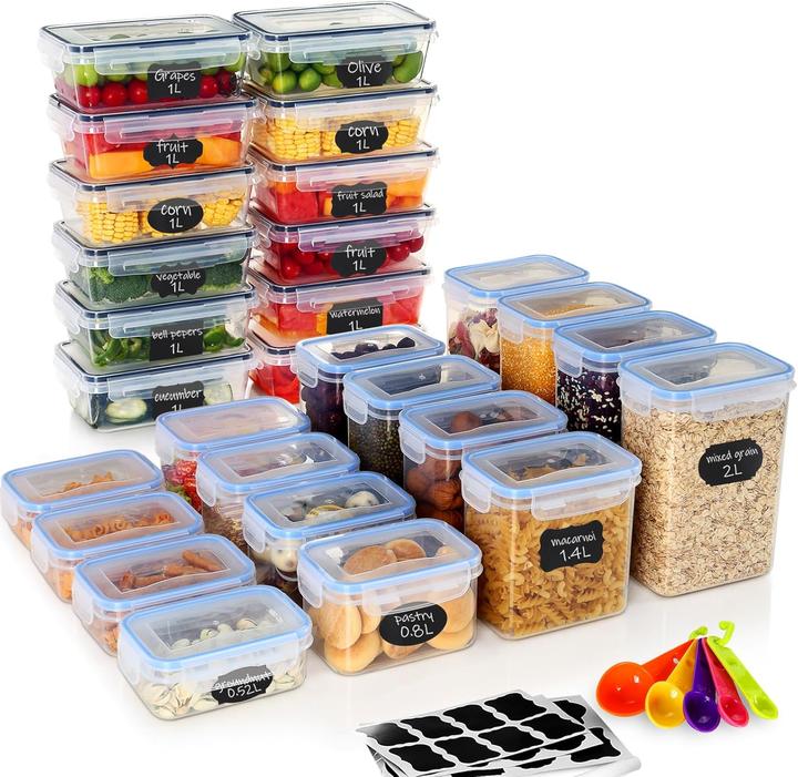 Actual product image Hibisaws 28er Set Frischhaltedosen mit Deckel