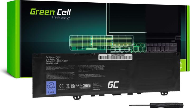 Produktbild GreenCell Laptop Battery F62G0 for Dell Inspiron 13 5370 7370 7373 (3 Zellen, 2310 mAh)