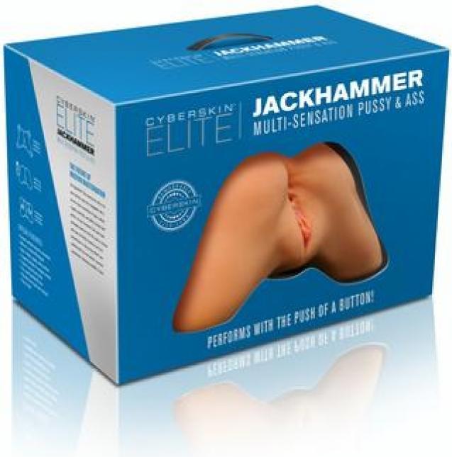 Actual product image Shots CyberSkin Elite Jackhammer Multi-Sensation Pussy & Ass