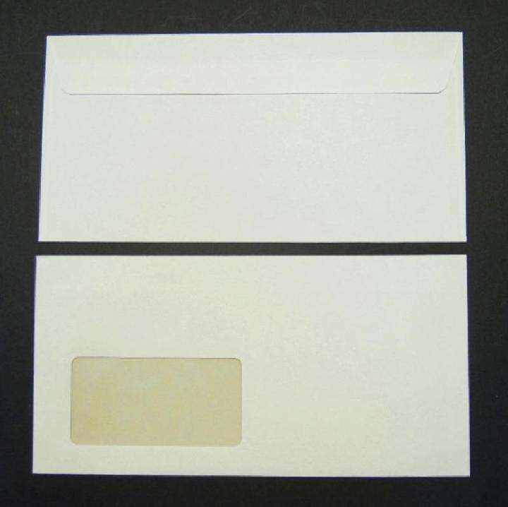 Actual product image Blanke Envelopes Munken Pure DIN C6/5 90g/sqm HK window PU=500 pieces yellowish white (C6/5, 500 x)