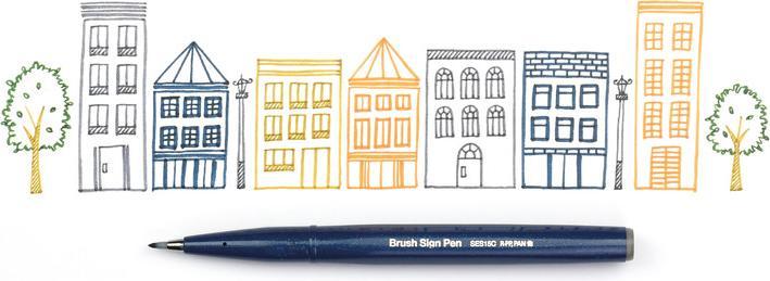 Immagine prodotto Pentel Penna per cartelli (Blu acciaio, 1 x)