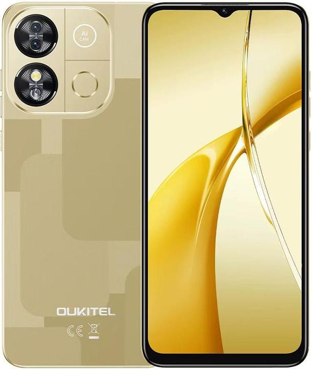 Immagine prodotto Oukitel Smartphone C57 Pro Smartphone 4Gb/128Gb, Gold (128 GB, 6.52", 13 Mpx)