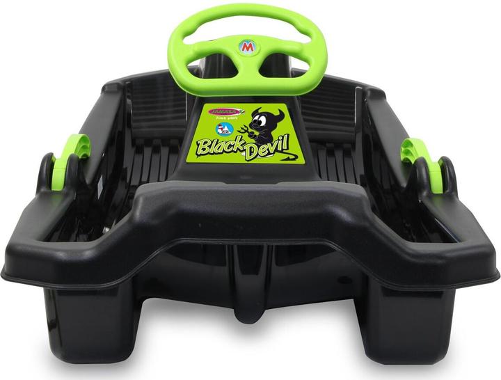 Immagine prodotto Jamara Snow Play Bob Black Devil 84cm nero con volante e freno