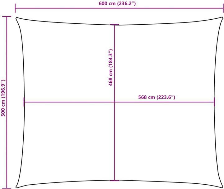 Immagine prodotto VidaXL Sonnensegel (500 x 600 cm)
