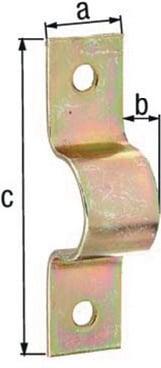 Productafbeelding Alberts Pijpklem 23 mm fr 3/4 inch, geel gegalvaniseerd