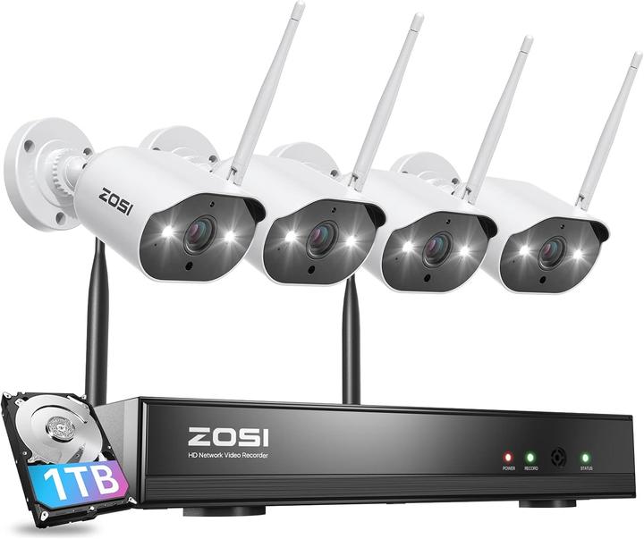 Image du produit Zosi 2K WLAN Überwachungskamera-Set mit NVR