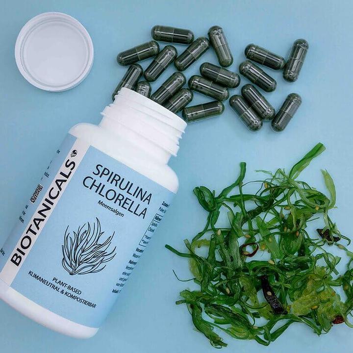 Produktbild Biotanicals Spirulina + Chlorella 120 Kapseln (120 Stück, Kapseln, 60 g)