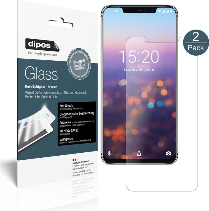 Actual product image Dipos Screen Protector Anti-Shock (2 Piece, Umidigi Z2)