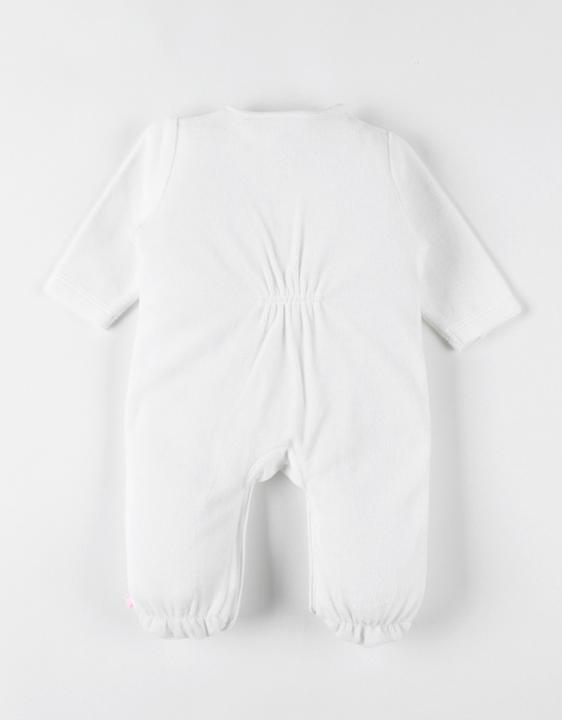 Produktbild Noukies Strampler Velours mit Hase Weiss Gr. 62 (62)