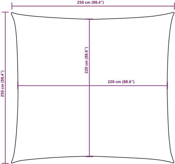 Produktbild VidaXL Sonnensegel (250 x 250 cm)