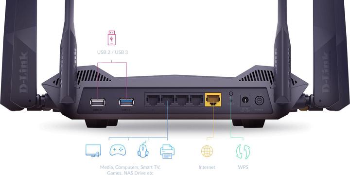 Image du produit D-Link Routeur Wi-Fi bibande DIR-X5460 Wi-Fi 6