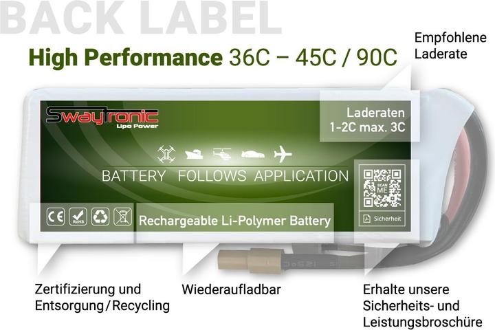 Produktbild Swaytronic Akku (7.40 V, 7200 mAh)