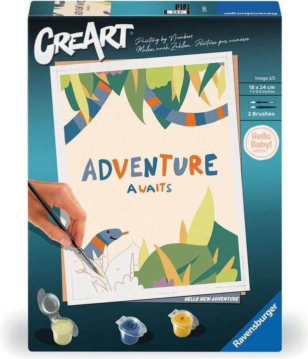 Immagine prodotto Ravensburger CreArt - Pittura per numeri 23904 - Hello New Adventure - Adulti dai 12 anni in su