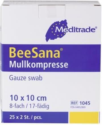 Produktbild Meditrade Gazekompresse ohne RX 8-fach steril