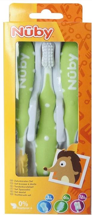 Nuby Toothbrush Trainer Set of 3 (Soft, 1 x)