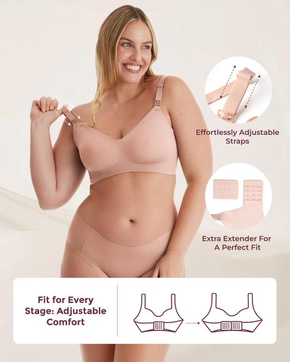 Actual product image Momcozy Nursing Bra Beige L (L)