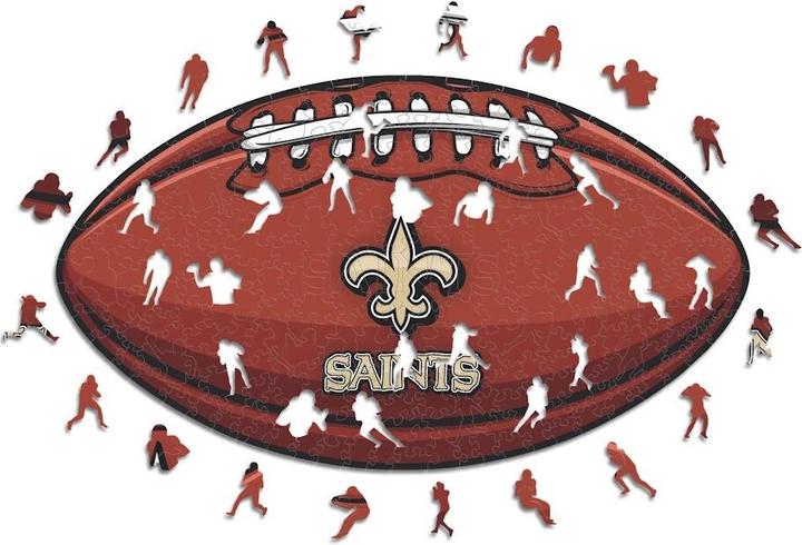 Produktbild Iconic NFL - New Orleans Saints – Football mit Logo - Holz Puzzle Grösse L (500 Teile) (500 Teile)